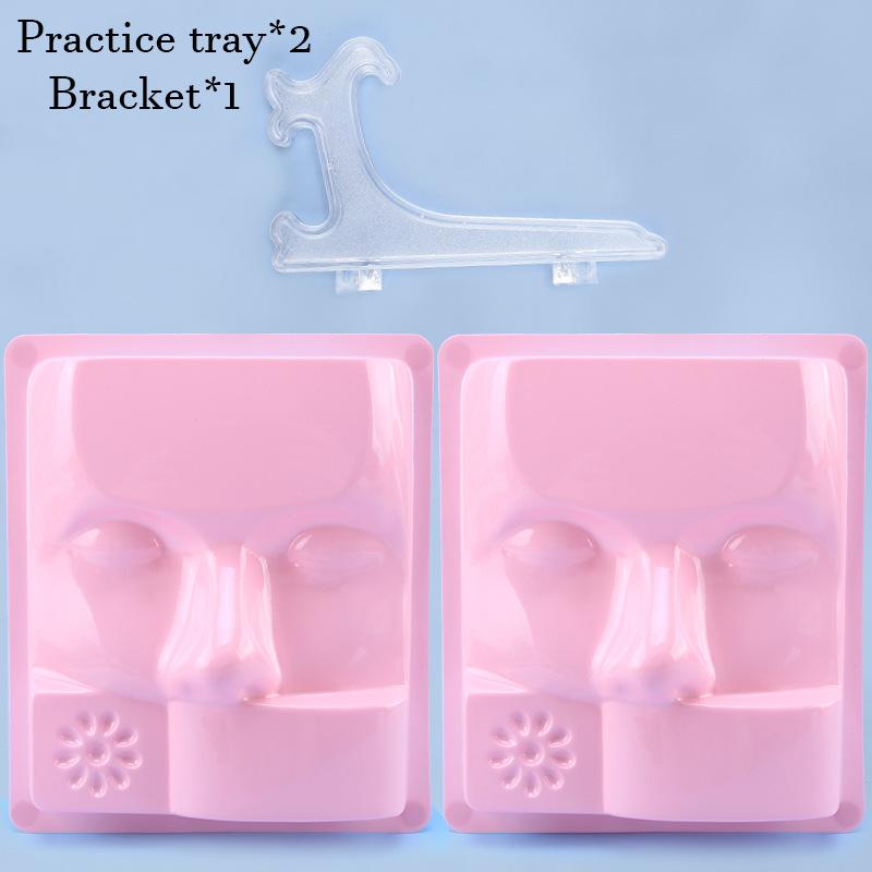Original Design False Eyelashes Training False Face Model Practice Tray Beginner Plastic Model