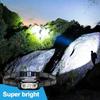 USB Rechargeable Mini Strong Light LED Sensor Headlamp Outdoor Waterproof Work Head Torch Camping Fishing Search Headlight
