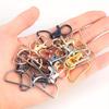 10pcs Swivel Clasp Lanyard Snap Hooks Keychain Clip Hook Metal Lobster Claw Clasps for Lanyard Key Rings Crafting Purse