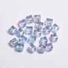 Crafts Beads for Jewelry Making Loose Earrings Bracelet Pendants 8mm DIY Part Resin Czech Crystal Cube Square Faceted 20pcs/bag UV Plated