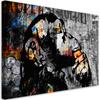 Canvas Print Street Art Banksy Monkey Abstract