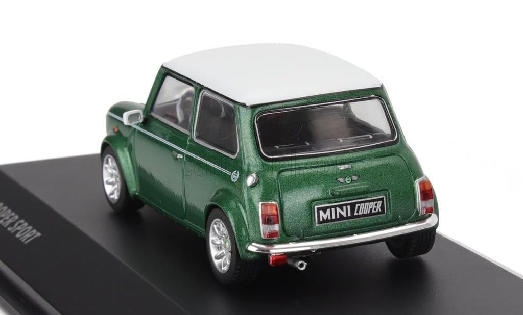 Solido Mini Cooper Sport 1994 Green with White Stripes 1/43
