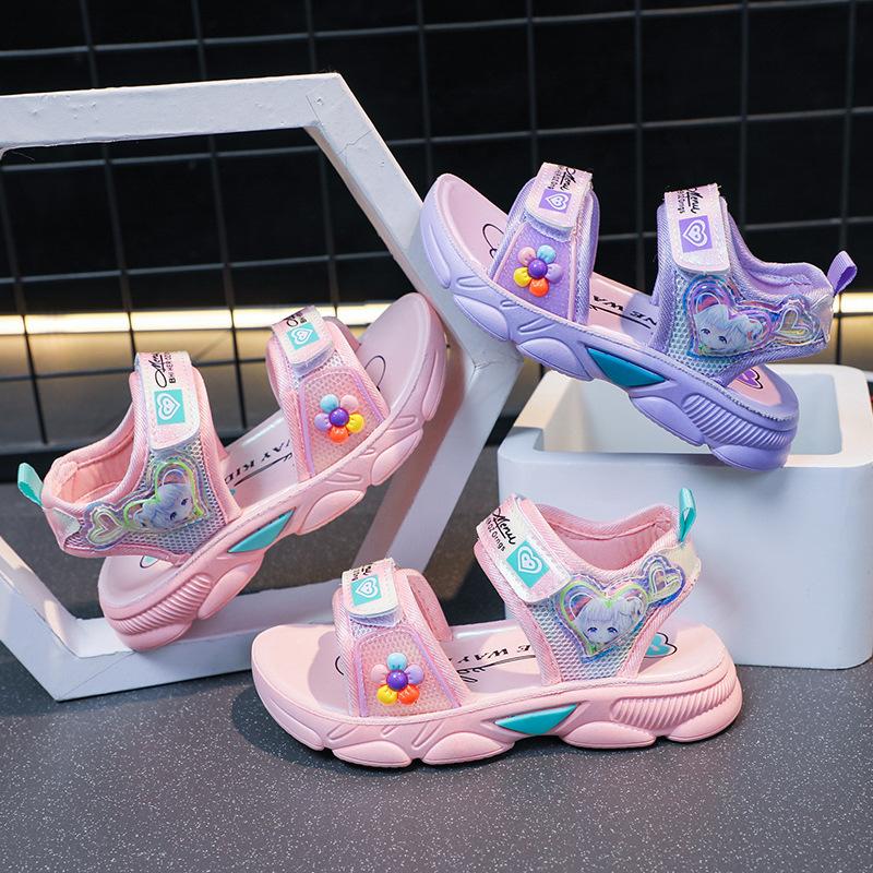 Fashionable Girls' Sandals New Casual Sports Anti Slip Beach Shoes