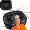 Portable Inflatable Shampoo Basin with Adjustable Neck Support, PVC Hair Washing Sink for Bedridden, Elderly, Home Use