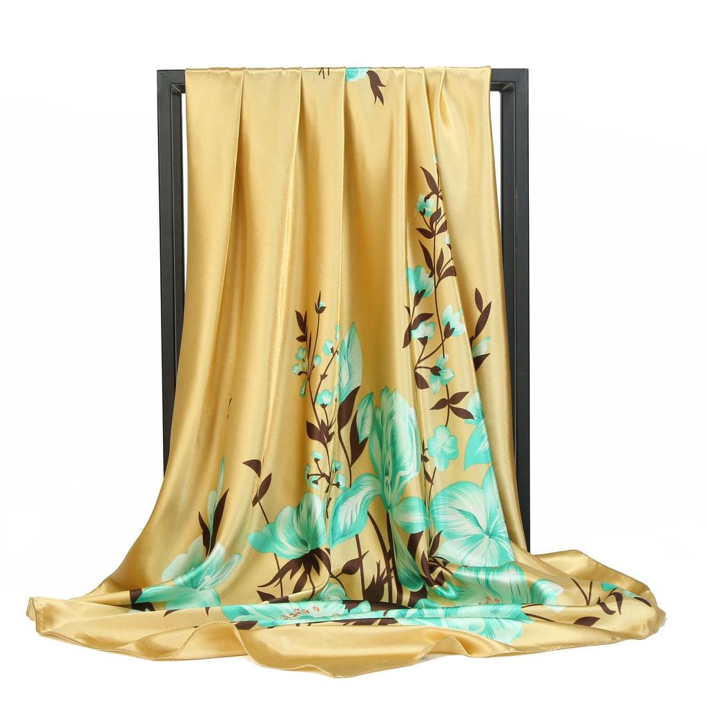 High-quality Luxurious Silk Scarves Headband Scarfs Neck Scarf For Women Chain Silk Scarf Women's Decorative Shawl