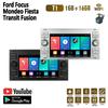 2 DIN Android Car Radio Multimedia Player Stereo For Ford Focus 2007 Mondeo S-max C MAX Kuga Galaxy Fiesta Transit Fusion Navi BT GPS Wifi 1+16GB