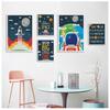 Custom Name Astronaut Alphabet Numbers Nursery Wall Art Canvas Painting Posters And Prints Wall Pictures Baby Kids Room Decor No Frame