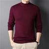 Brand Men's Cashmere Sweater Half Turtleneck Men Sweaters Knit Pullovers for Male Youth Slim Knitwear Man Sweater