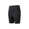 Solid Logo Casual Comfortable High Waist Sports Shorts Women Shorts Black SC1249147A-BK01