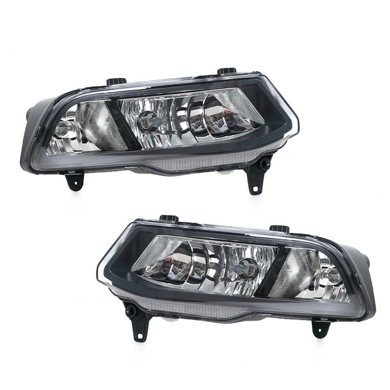 Car Front Bumper DRL Fog Light Lamp Trim Grille Cover Frame Lid Bezel For VW Polo 6C Hatchback 2014 2015 2016 2017