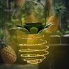 Outdoor Solar Pineapple Lantern Lights 24/30/60 LED Waterproof High-brightness Easy Installation Solar-powered Garden Lights