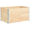 Day and Night - Day and Night Solid Pine Wood Flower Beds 3 Units 50x100 Cm