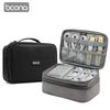 Boona Travel Accessories Bag Portable Electronic Accessories case,Dual Cable Organizer Bag Carrying Bag for Cords,USB Flash L&XL