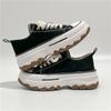 Casual Sports Running Round Toe Canvas Women Flats Platform Shoes Sneakers Summer Leisure Walking Shoes with Thick Soles
