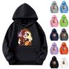 Child Fashion Lightweight Long Sleeve Pullover With Pockets Print Hoodie