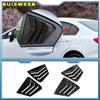 For Honda Civic 9th Gen 2011-2015 Sedan Rear Side Window Louvers Air Vent Scoop Shades Cover Trim Blinds Carbon Style