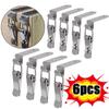 6/2PCS 90 Degree Duck-mouth Buckle Hook Lock Silver Metal Spring Hasp Latch Catch Clamps Wooden Box Loaded Draw Clasp Hardware