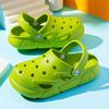 2025 Xiyin Children's Hole Shoes, Light and Non-slip EVA Beach Sandals with One Pedal