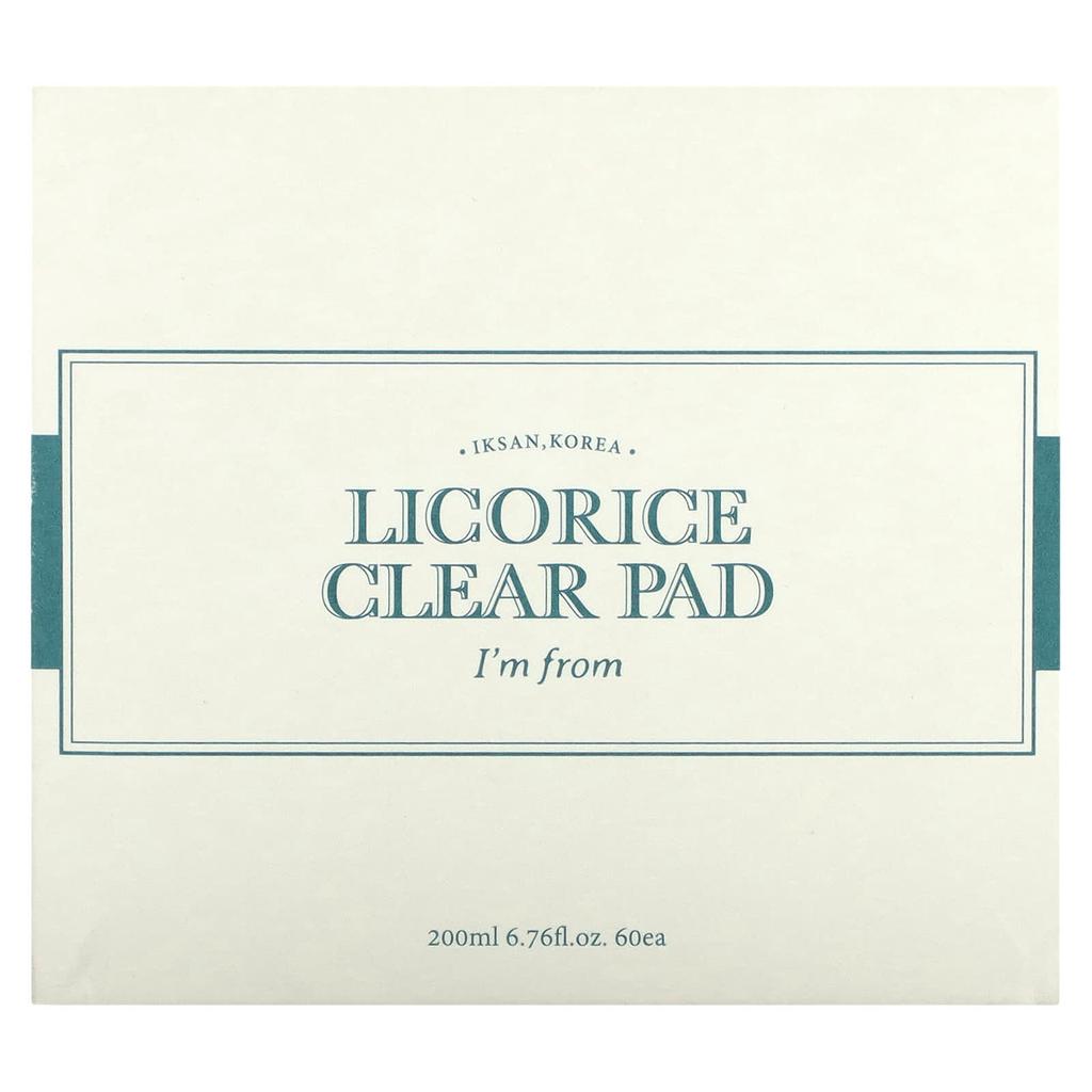 I'M FROM Licorice Clear Pads, 60 Sheets, 200ml (6.76fl Oz)