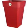 Square Flower Pot - - Soleilla - Plastic - 49 X 49 X H 50 Cm - 65 L - Red