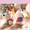 West Highland Dog Plush Keychain Stuffed Animal Toy Bag Charm Gift For Kids Pet Lovers