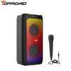 TOPROAD Bluetooth Speaker 40W Portable Wireless Boombox Bass Column Home Party Karaoke Big Power Speaker Support FM Radio LED Lights