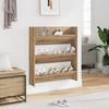 VidaXL Wall-mounted Shoe Cabinet Artisan Oak Engineered Wood, Shoe Rack, Shoe Storage, Support 856545
