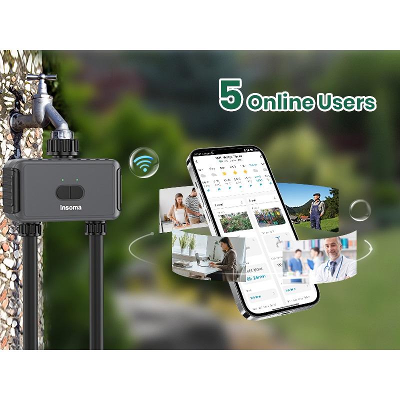 Garden Irrigation Watering System, Automatic Water Timer, Remote Sprinkler Programmer