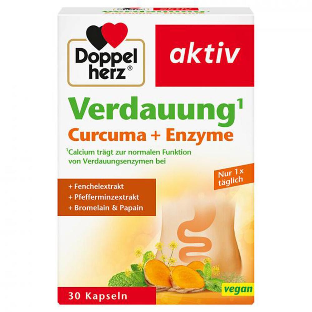 Doppelherz Verdauung Куркума + капсулы с ферментами (30 упаковок)