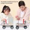 1 Set DIY Newtonian Mechanics Vehicle Model Kit Handmade Wooden Puzzle Acting Force Demonstration Car Building Crafts STEM Science Experiment Toy
