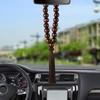 Wood Buddha Beads Car Rearview Mirror Hanging Pendant Interior Decoration Ornament Car Accessories