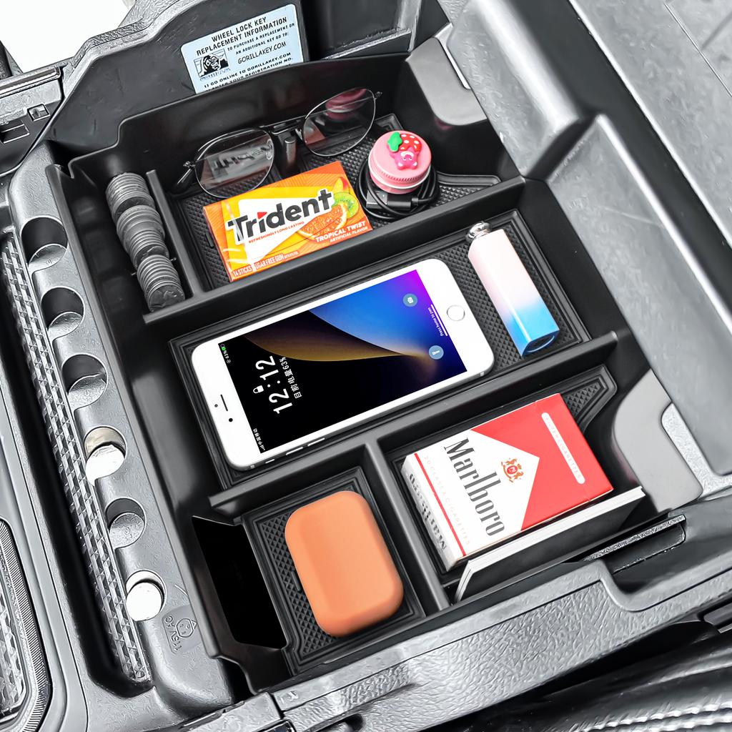 For Dodge RAM TRX 2025 2025 2025 2020 2019 Center Console Organizer Armrest Tray Storage Car Box ABS Accessories Secondary Box
