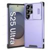 Shockproof Armour Matte Phone Case For Samsung Galaxy S25 Ultra S24 S23 S22 S21 Ultra Plus S20 FE Slide Camera Protection Cover