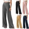 Women's Fashionable Drape High Waist Wide Leg Versatile Casual Loose Trousers