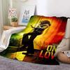 Bob Marley Album Blanket Reggae Music Jamaican Style Soft Flannel Blanket Portable Home Travel Sofa Blanket#