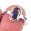 Natural Labradorite Gemstone Handmade 925 Solid Sterling Silver Ring Size 8 P4k39
