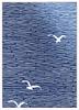 Tenugui Made In Seagull Design Niwa-zome (hand Towel) - Chū-sen Dyeing, 100% Cotton, Japan,