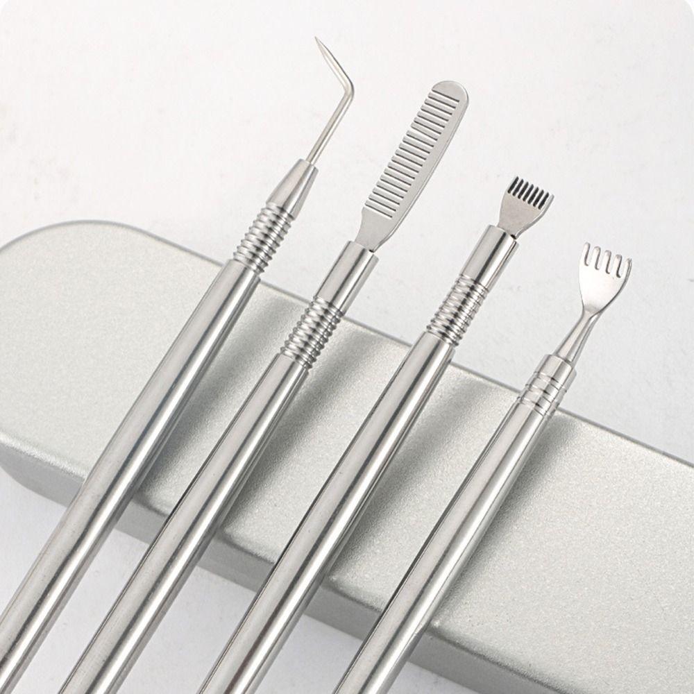 Stainless Steel Eyelash Perm Lifting Tools Anti-slip Eyelash Perming Stick Clean Up Rods Beauty