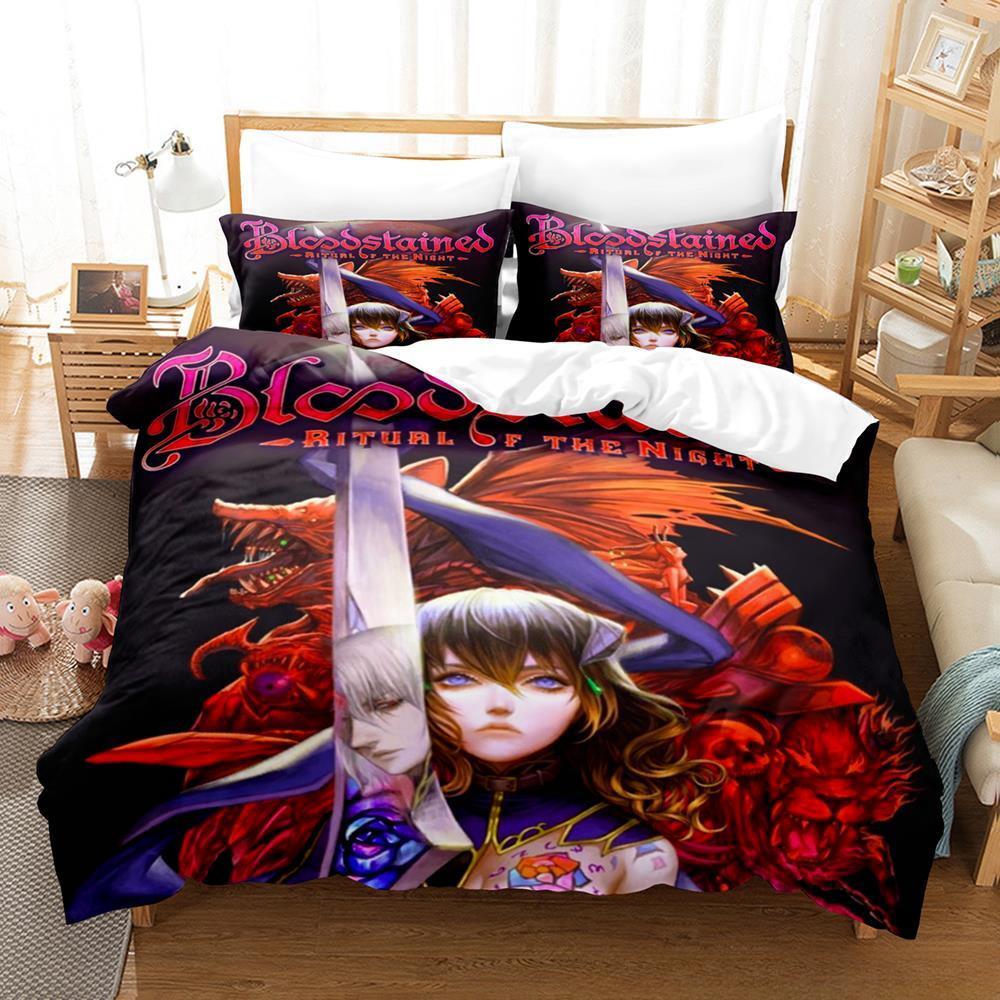 Game BLOODSTAINED RITUAL OF THE NIGHT Bedding Set Single Twin Full Queen King Size Bed Set Adult Kid Bedroom Duvet Cover Sets