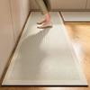 Waterproof Leather Kitchen Carpet, PVC Floor Mats, Plant Pattern, Anti-Slip Decorative Large Area Rug, Home Anti-Oil Rugs