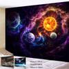 Galaxy Planet Scenery Tapestry Wall Hanging Bedroom Living Room Hall Wall Mural Tapestry Gothic Home Decoration