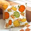 Pumpkin Print Pillowcase Autumn Harvest Festival Pillowcase 45x45cm Living Room Sofa Cushion Cover Bedroom Room Home Decoration