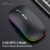 Wireless Bluetooth Mouse Power Display Luminous Low Noise Ergonomic Rechargeable Mouse for Home Office Game