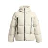 UA Limitless Casual Soft Comfortable Simple Hooded Long Sleeve Water-Resistant Puffer Jacket Men Outerwear Peak-White 1384641-110