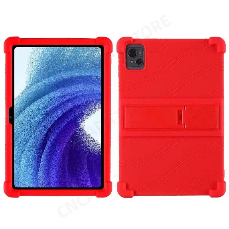 4 Thicken Cornors Silicon Cover with Kickstand For Blackview Tab 13 Pro Case 10.1" Tablet PC Shockproof Funda For Oscal Pad 13