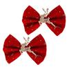 2/6Pcs/Set Hair Clips Christmas Theme Xmas Tree Snowflake Deer Decor Hairpins Festive Atmosphere Hair Pins