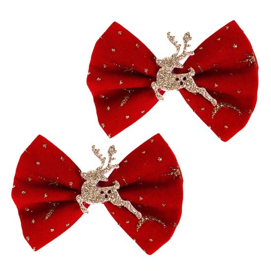 2/6Pcs/Set Hair Clips Christmas Theme Xmas Tree Snowflake Deer Decor Hairpins Festive Atmosphere Hair Pins