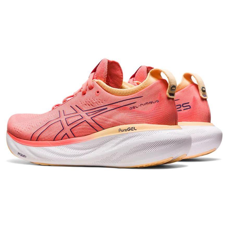 Asics Gel Nimbus 25 Papaya Dusty Purple Women Sneakers Orange 1012B356-700