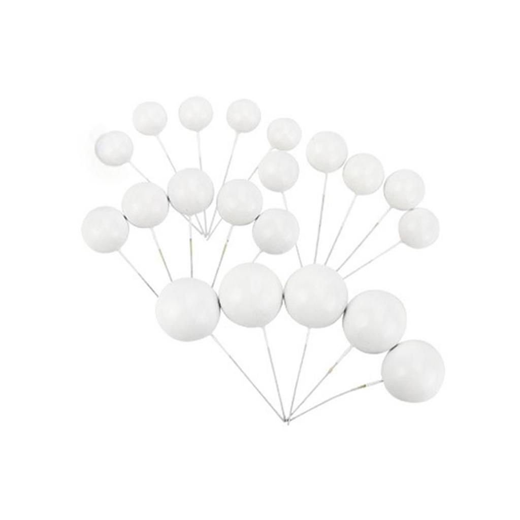 Ball Cake Topper Gold Blue DIY Cake Decorations Wedding Kids Birthday Party Supplies Baby Shower Cupcake Flag