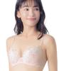 Bra Naturally Plump and Rounded Bust Cotton Blend On the Skin Side of the Cup Up Wired Small and Large PI [Wing/Wacoal] AA-G Cup, Up, [Natural Bra],